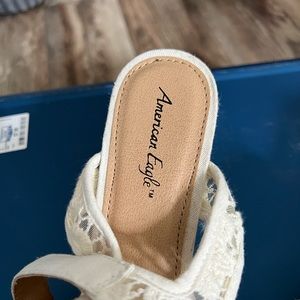 American eagle cork wedge sandals